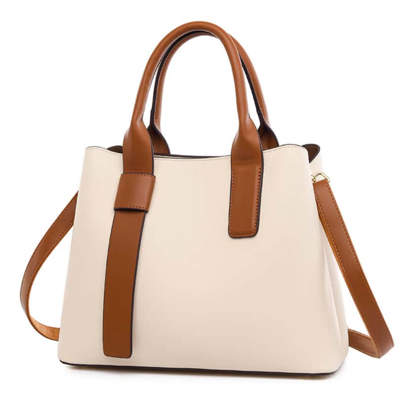 Ladies' handbag, colour-block design, stylish shoulder bag