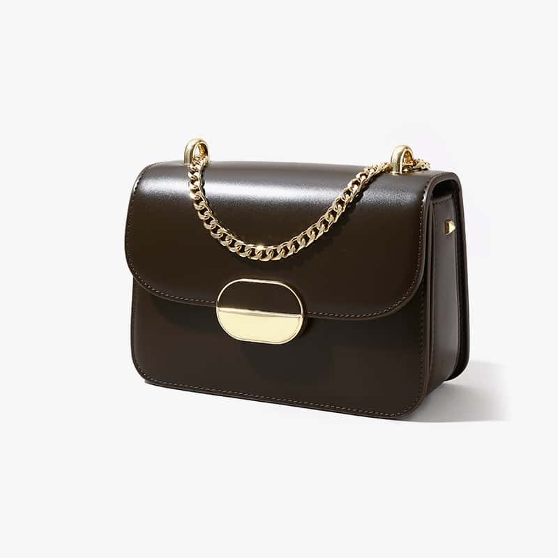 Hong Kong-inspired Women's Fashion Single-Shoulder Square Clutch Trendy Compact Handbag