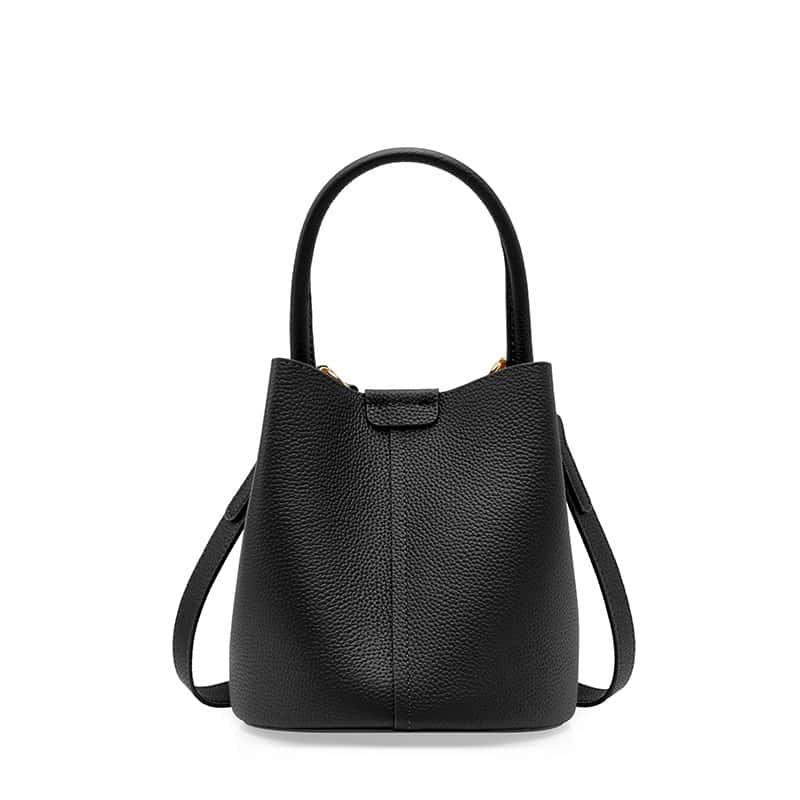 Luxury genuine leather handbag Barrel bag
