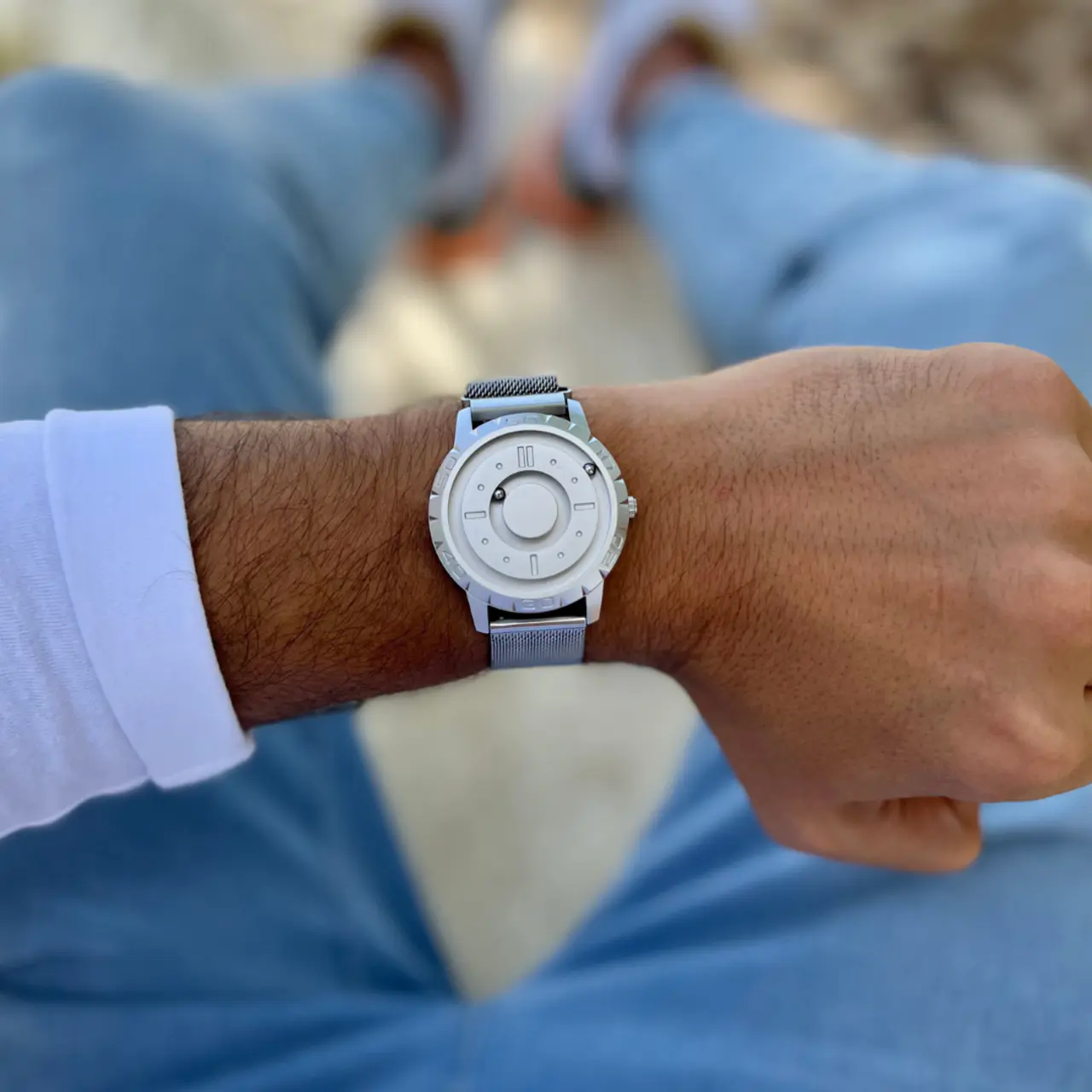 Komet Silver mesh magnetic silver