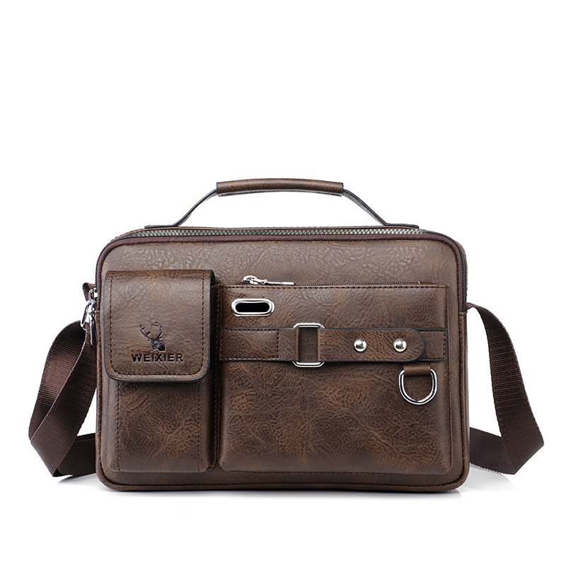 Men's Shoulder Crossbody Bag Business Duty Men's Shoulder Bag Senior Sense Boys Satchel Men's Bag