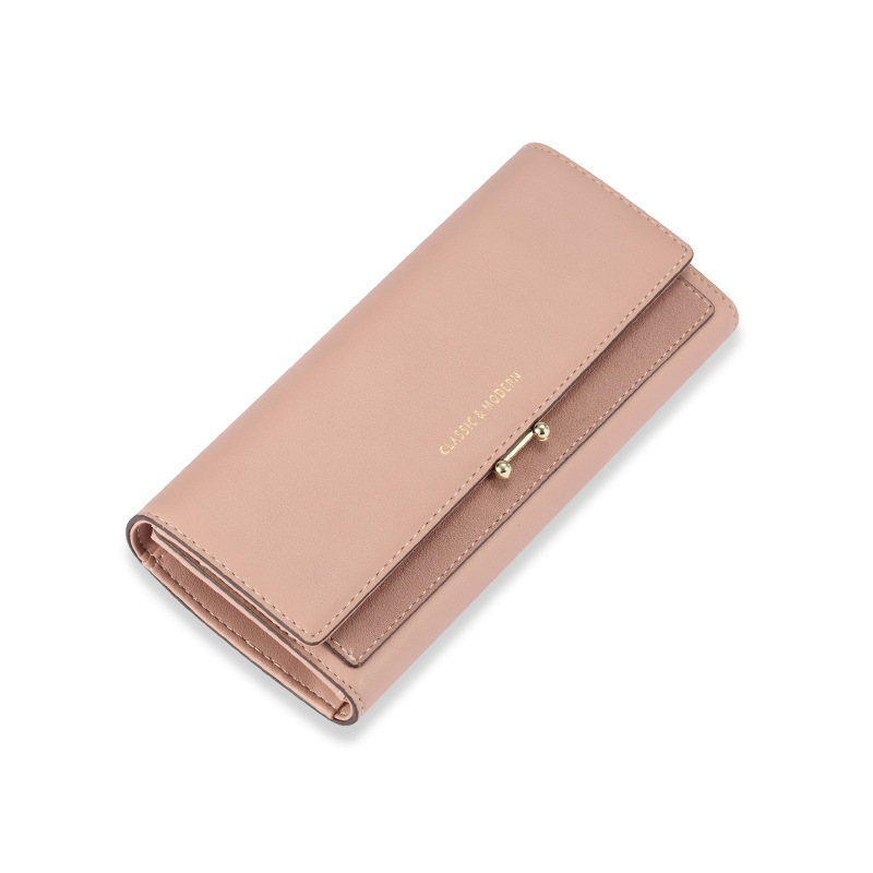 New long women's wallet wholesale European and American retro large capacity three-fold female handbag purse Tailian