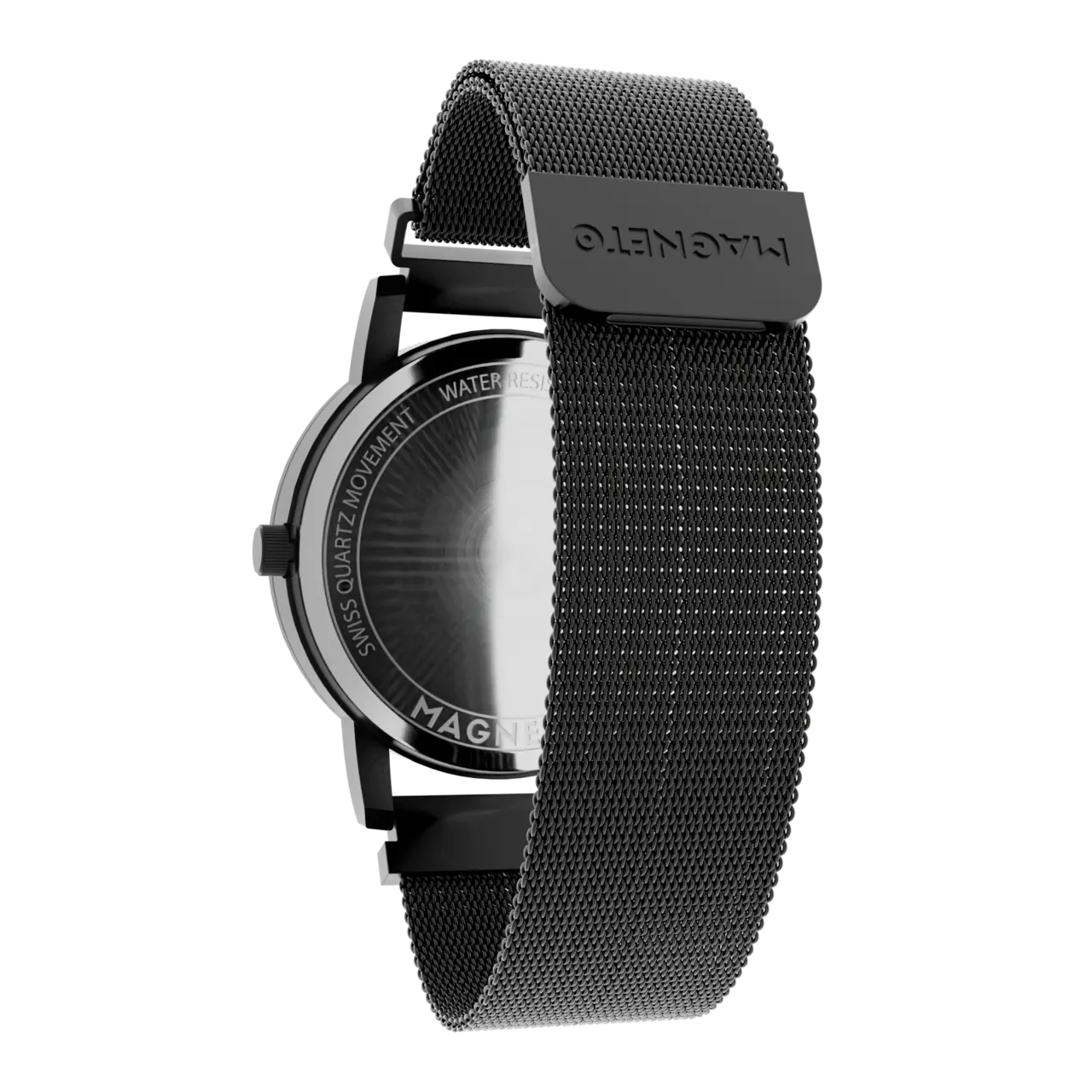 Wave Black mesh magnetic black
