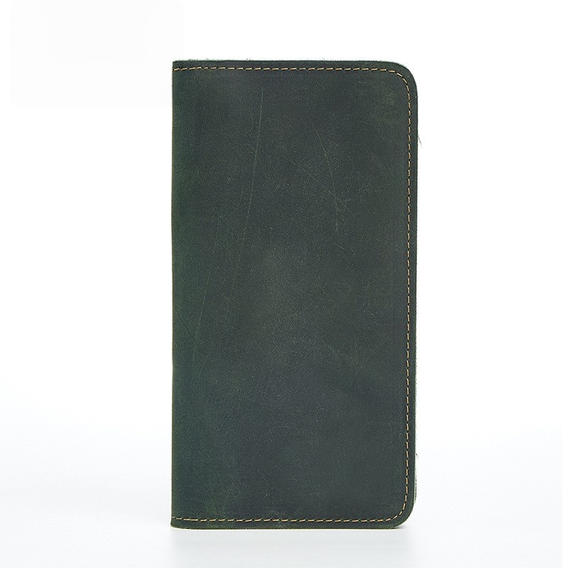Men's Wallet Multi Card Position Leather Clutch Bag Multifunctional Cell Phone Bag Long Men's Wallet