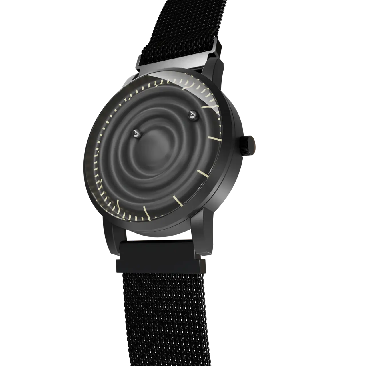 Wave Black mesh magnetic black