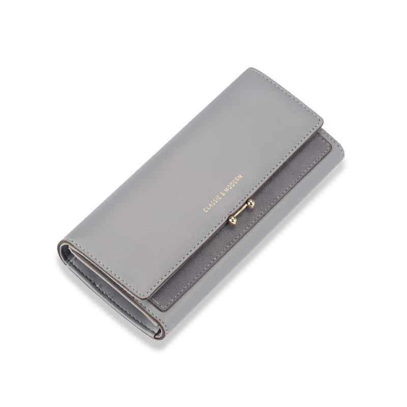 New long women's wallet wholesale European and American retro large capacity three-fold female handbag purse Tailian